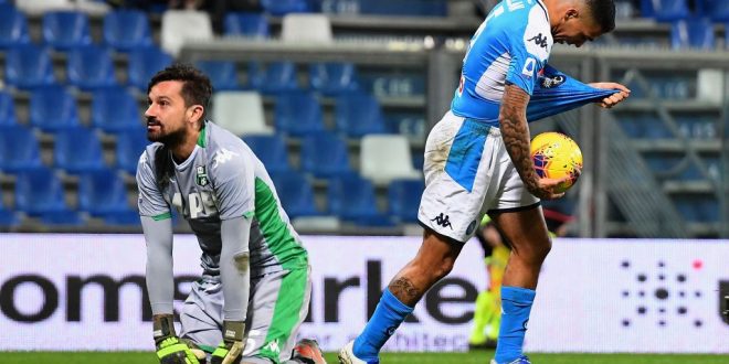 sassuolo-napoli tabellino