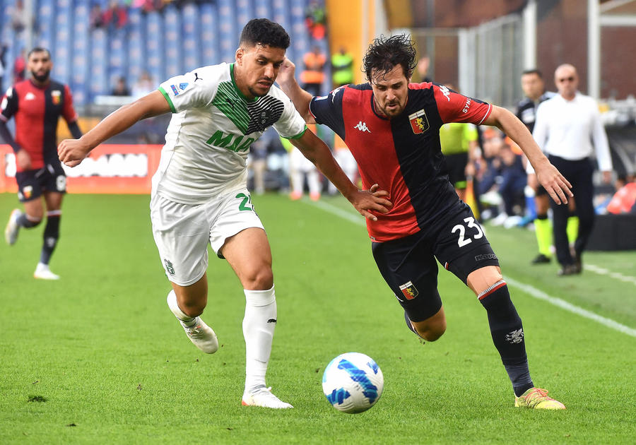 abdou harroui genoa sassuolo 2-2