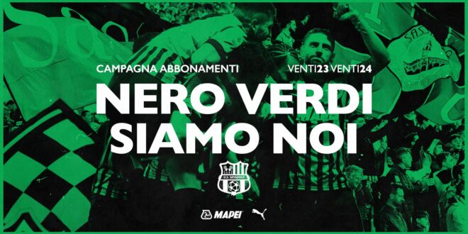 campagna abbonamenti sassuolo 2023 2024